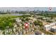 Aerial view showcasing the neighborhood with the Atlanta skyline in the background, ideal location at 1329 Booth Ave, Atlanta, GA 30318