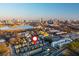 Aerial view of property with city skyline in background at 1329 Booth Ave, Atlanta, GA 30318