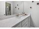Clean bathroom with white vanity and sink at 1344 Chipmunk Forest Chase, Powder Springs, GA 30127