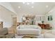 Open-concept living area with modern furnishings and view of the kitchen and dining area at 3805 Cloudland Se Dr, Smyrna, GA 30082