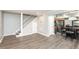 Living area view with staircase and dining area access at 771 Jordan Ln # K, Decatur, GA 30033