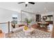 Spacious living area with open layout, modern furnishings, and seamless flow to the dining area at 2531 Astaire Ct, Atlanta, GA 30318