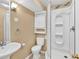 Bathroom features a walk-in shower, a sink with vanity, and built-in storage at 2739 Springfount Trl, Lawrenceville, GA 30043