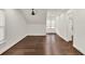 Bright bonus room featuring hardwood floors, white walls, and recessed lighting at 2739 Springfount Trl, Lawrenceville, GA 30043