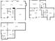 Floorplans including the first floor, second floor, and basement at 2739 Springfount Trl, Lawrenceville, GA 30043