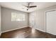 Bedroom featuring hardwood floors, closet and one window at 3095 Meadow Lark Ln, Atlanta, GA 30344