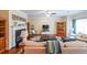 Inviting living room featuring a cozy fireplace, plush seating, and natural light at 3729 Town Square Nw Cir # 6, Kennesaw, GA 30144