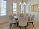 Elegant dining room with a round table, six upholstered chairs, and natural light from large windows at 724 Fairlane Dr, Marietta, GA 30064