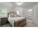 Bedroom featuring carpet floors, neutral paint and connected bathroom at 3087 Mountain Shadow Way, Marietta, GA 30064