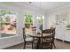 Cozy breakfast nook with natural light and a view of the backyard at 3087 Mountain Shadow Way, Marietta, GA 30064
