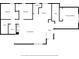 Detailed floor plan showing layout of bedrooms, living room, kitchen, and bathrooms at 4540 Bryant Rd, Buford, GA 30518