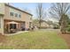 A tranquil backyard with a patio and manicured lawn at 1680 Fair Oak Way # 24, Mableton, GA 30126