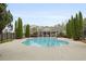 A refreshing community pool with a clubhouse and seating area at 1680 Fair Oak Way # 24, Mableton, GA 30126