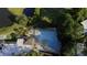 Aerial view of a pool and building, surrounded by lush landscaping and trees at 80 La Rue Nw Pl, Atlanta, GA 30327
