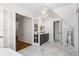 Beautiful bathroom with vanity and marble tile floors at 4340 Hadaway Nw Rd, Kennesaw, GA 30152