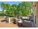 Relaxing deck featuring wicker furniture with plush cushions, perfect for outdoor lounging at 4340 Hadaway Nw Rd, Kennesaw, GA 30152