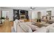 Open concept living area showcasing fireplace, built-ins, and lots of natural light at 4340 Hadaway Nw Rd, Kennesaw, GA 30152