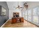 Spacious office with hardwood floors, built-in desk, and abundant natural light at 4340 Hadaway Nw Rd, Kennesaw, GA 30152