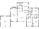 Detailed floor plan showcasing the layout of the first floor at 1150 Tinsley Nw Dr, Conyers, GA 30012