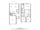 Two story floor plan featuring main living areas on the first floor and bedrooms on the second floor at 2310 Portrush Se Way, Atlanta, GA 30339