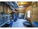 Unfinished basement with exposed ductwork and organized shelving at 240 Wrights Mill Way, Canton, GA 30115