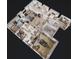 3D Floor plan of home showcasing layout of bedrooms, bathrooms, living area, kitchen, and garage at 313 Bonnie Sue Dr, Villa Rica, GA 30180