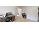Office featuring desk, office equipment, french doors, and decorative shelving for a functional and organized workspace at 313 Bonnie Sue Dr, Villa Rica, GA 30180