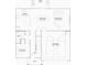 Detailed first-floor plan featuring a kitchen, dining room, Gathering room, bedroom, and a 2-car garage at 232 Paisley Way, Locust Grove, GA 30248