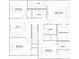 Second-story floor plan featuring bedrooms, baths, a loft, laundry, and a walk-in closet for the Owner's Suite at 232 Paisley Way, Locust Grove, GA 30248