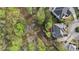 Aerial view of a landscaped property with a manicured backyard and surrounding greenery at 4002 Moheb Sw St, Atlanta, GA 30331