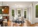 Breakfast nook featuring a table near the kitchen with views of backyard at 4002 Moheb Sw St, Atlanta, GA 30331