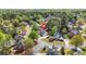 Aerial view highlighting the property's location within a residential neighborhood at 4522 Willow Oak Trl, Powder Springs, GA 30127