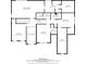 Detailed second floor plan highlighting the layout and dimensions of bedrooms, baths, and attic space at 4522 Willow Oak Trl, Powder Springs, GA 30127