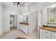 Elegant bathroom with granite countertops, dual vanities, and tile flooring at 2281 Bransley Pl, Duluth, GA 30097