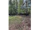 Large backyard area featuring a picnic table and mature trees at 230 Blue Heron Dr, Jonesboro, GA 30238