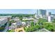 Aerial view of the neighborhood showcasing lush greenery and nearby building at 325 E Paces Ferry Ne Rd # 1405, Atlanta, GA 30305