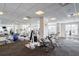 Well-equipped gym with modern exercise machines, mirrors, and natural light from the windows at 325 E Paces Ferry Ne Rd # 1405, Atlanta, GA 30305