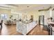 Open kitchen with stainless steel appliances, a central island, and seamless access to living area at 4225 Maner Se St, Smyrna, GA 30080