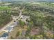 Beautiful aerial shot showcases the neighborhood's serene, wooded setting at 7497 Treehouse Ct, Douglasville, GA 30135