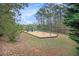 This neighborhood playground is shaded by mature trees and features playground equipment and swings for children at 7497 Treehouse Ct, Douglasville, GA 30135