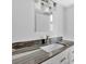 Bathroom with modern sink, attractive vanity, and sleek fixtures at 111 Evergreen Trl, Cartersville, GA 30121