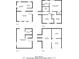 Detailed floor plan showcasing the layout of a multi-level home, highlighting room dimensions and spatial relationships at 111 Evergreen Trl, Cartersville, GA 30121
