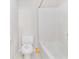 Cozy bathroom features a toilet and bathtub, with a neutral color scheme for a clean and functional space at 2155 Washington Dr, Douglasville, GA 30135
