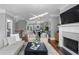 Spacious living area with hardwood floors and lots of natural light at 2528 Magnolia Ridge Dr, Marietta, GA 30067