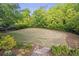 Large backyard featuring stone steps and greenery at 854 Club Moss Ct, Marietta, GA 30068