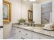 Bathroom features granite counters and decorative accents at 854 Club Moss Ct, Marietta, GA 30068