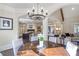 Inviting dining area leads to the kitchen and living spaces, perfect for entertaining guests at 854 Club Moss Ct, Marietta, GA 30068