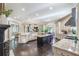 Gourmet kitchen with granite countertops, center island, stainless steel appliances, and ample cabinet space at 854 Club Moss Ct, Marietta, GA 30068