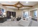 Inviting living room with coffered ceilings, built-in shelves, and comfortable seating at 854 Club Moss Ct, Marietta, GA 30068