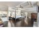Spacious main bedroom with fireplace, hardwood floors, and tray ceiling at 854 Club Moss Ct, Marietta, GA 30068
